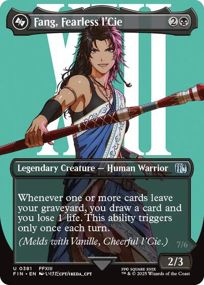 Fang, Fearless l'Cie (Borderless) (Universes Beyond: FINAL FANTASY) Near Mint Foil