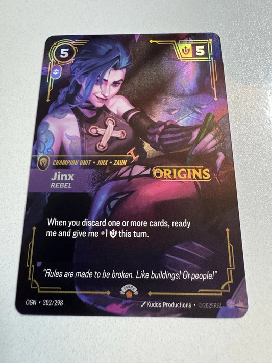 Jinx Rebel (Riftbound Organized Play Promotional Cards) Near Mint Foil
