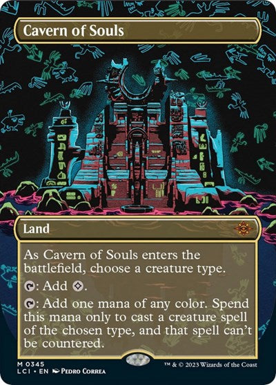 Cavern of Souls (0345) (Borderless) (The Lost Caverns of Ixalan) Near Mint Foil