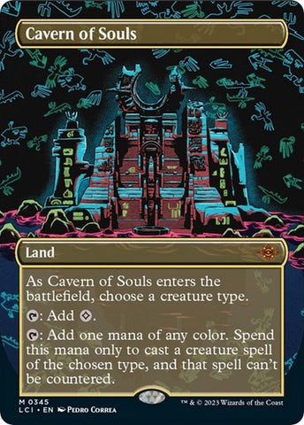 Cavern of Souls (0345) (Borderless) (The Lost Caverns of Ixalan) Near Mint Foil