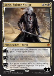 Sorin, Solemn Visitor (Khans of Tarkir) Medium Play