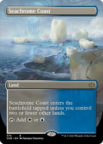 Seachrome Coast (Borderless) (Phyrexia: All Will Be One) Near Mint