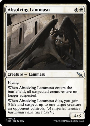 Absolving Lammasu (Murders at Karlov Manor) Near Mint Foil