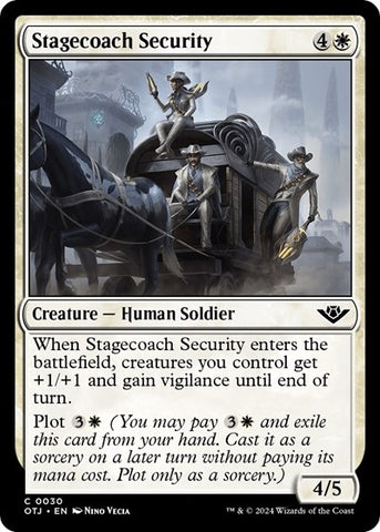 Stagecoach Security (Outlaws of Thunder Junction) Near Mint Foil