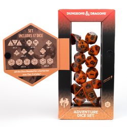 Dungeons & Dragons Adventure Dice - Barbarian: Orange | Sirius Dice