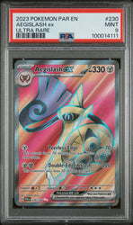 2023 POKEMON PAR EN-PARADOX RIFT 230 AEGISLASH EX UR  PSA 9
