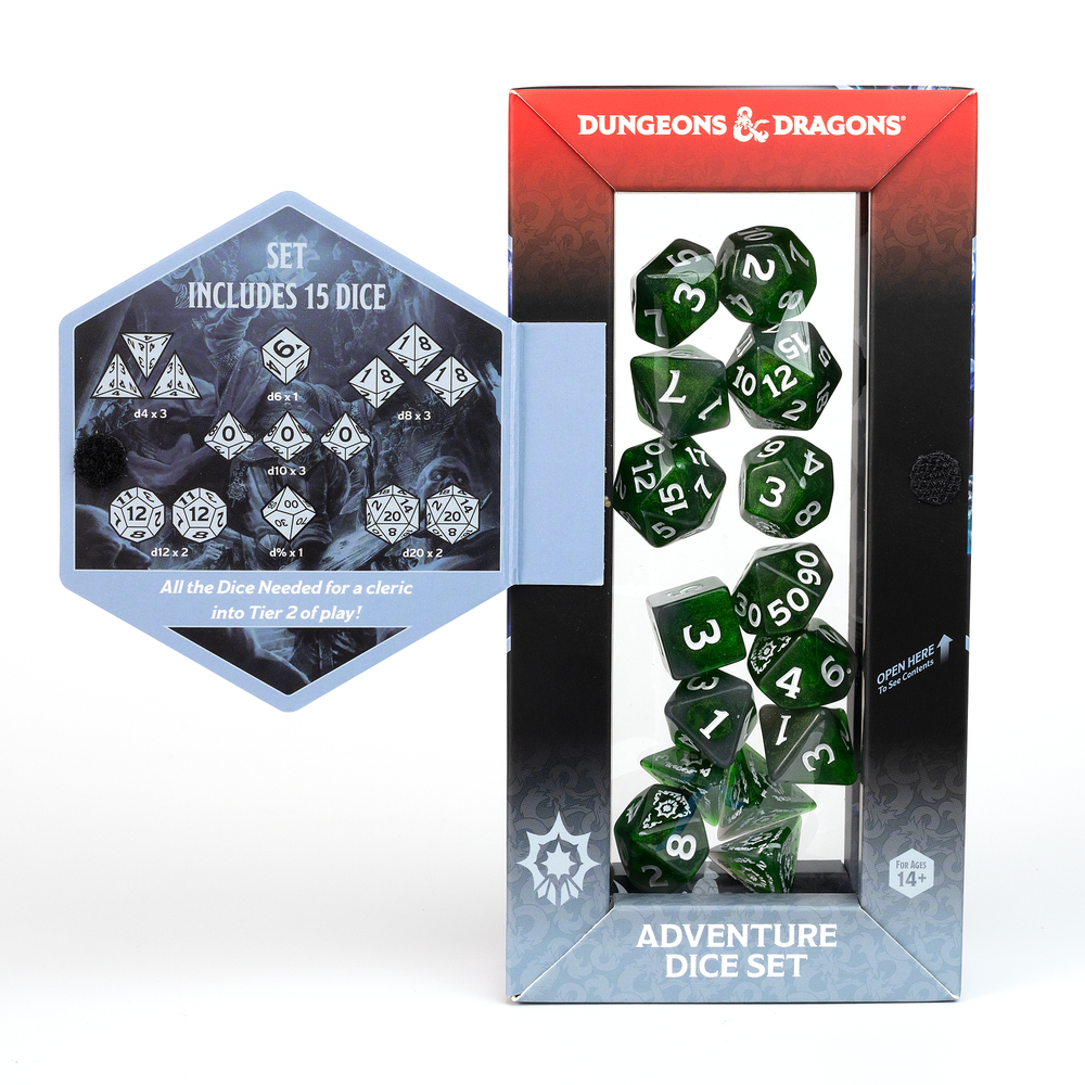 Dungeons & Dragons Adventure Dice - Cleric: Green | Sirius Dice