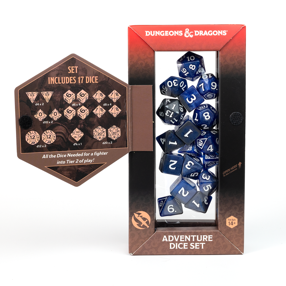 Dungeons & Dragons Adventure Dice Set - Fighter: Blue | Sirius Dice