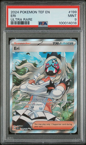 2024 POKEMON TEF EN-TEMPORAL FORCES 199 ERI UR  PSA 9