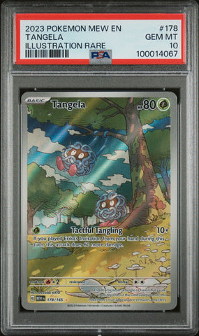 2023 POKEMON MEW EN-151 178 TANGELA IR PSA 10