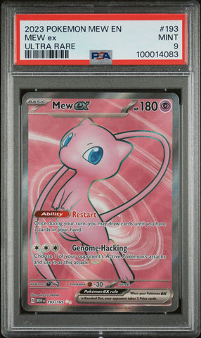 2023 POKEMON MEW EN-151 193 MEW EX UR  PSA 9
