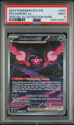 2024 POKEMON SFA EN-SHROUDED FABLE 093 PECHARUNT EX SIR PSA 9