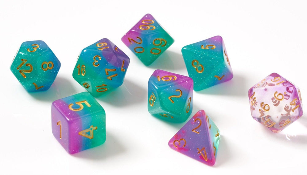 Sirius Dice: Polyhedral 7-Die Set - Northern Lights