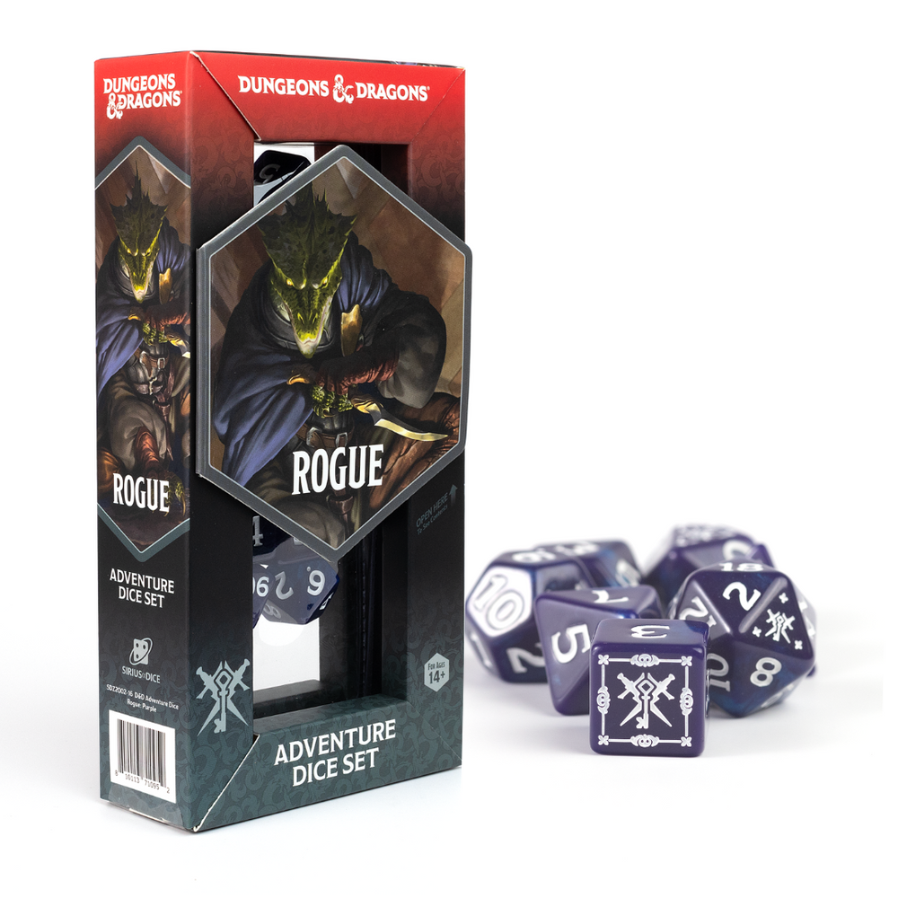 Dungeons & Dragons Adventure Dice - Rogue: Purple | Sirius Dice
