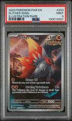 2023 POKEMON PAR EN-PARADOX RIFT 203 SLITHER WING IR PSA 9