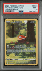 2023 POKEMON SWSH CROWN ZENITH GG01 FULL ART/HISUIAN VOLTORB PSA 9