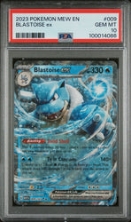 2023 POKEMON MEW EN-151 009 BLASTOISE EX PSA 10