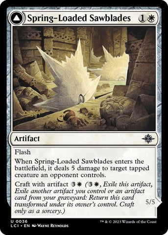 Spring-Loaded Sawblades (The Lost Caverns of Ixalan) Near Mint Foil