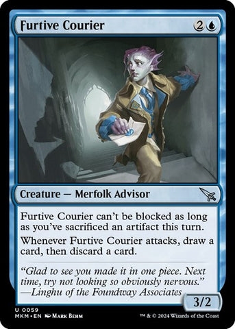 Furtive Courier (Murders at Karlov Manor) Near Mint Foil