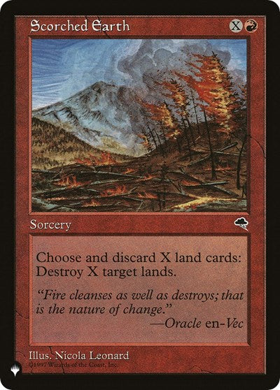 Scorched Earth (The List) Near Mint
