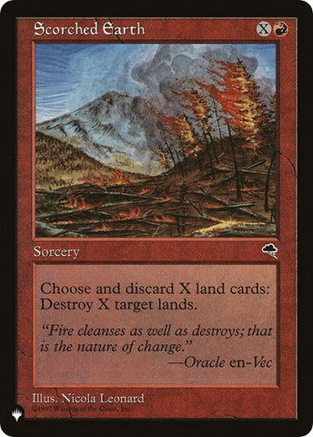 Scorched Earth (The List) Near Mint