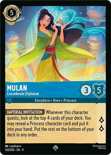Mulan - Considerate Diplomat (Fabled) Near Mint Cold Foil