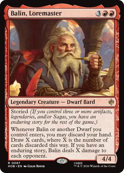 Balin, Loremaster (The Hobbit) Near Mint Foil