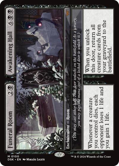 Funeral Room / Awakening Hall (Duskmourn: House of Horror) Near Mint Foil