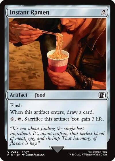 Instant Ramen (Universes Beyond: FINAL FANTASY) Light Play Foil