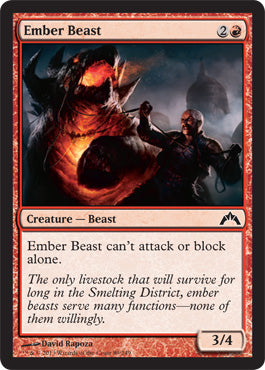 Ember Beast (Gatecrash) Near Mint Foil