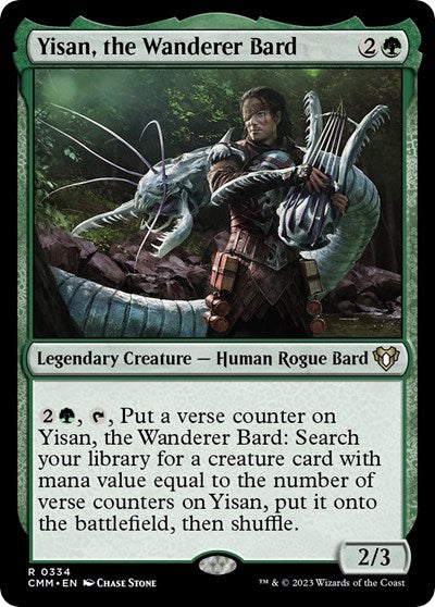Yisan, the Wanderer Bard (Commander Masters) Near Mint Foil