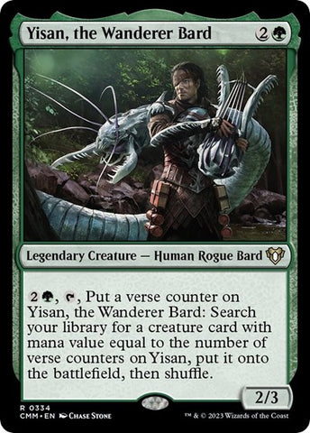 Yisan, the Wanderer Bard (Commander Masters) Near Mint Foil