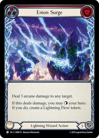 Enion Surge (Red) (Omens of the Third Age) Near Mint Foil