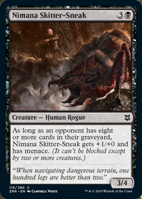 Nimana Skitter-Sneak (Zendikar Rising) Near Mint Foil
