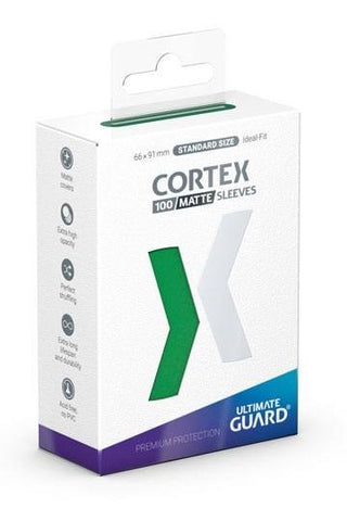 Cortex Sleeves Standard Size Matte Green (100ct.) (Ultimate Guard) New