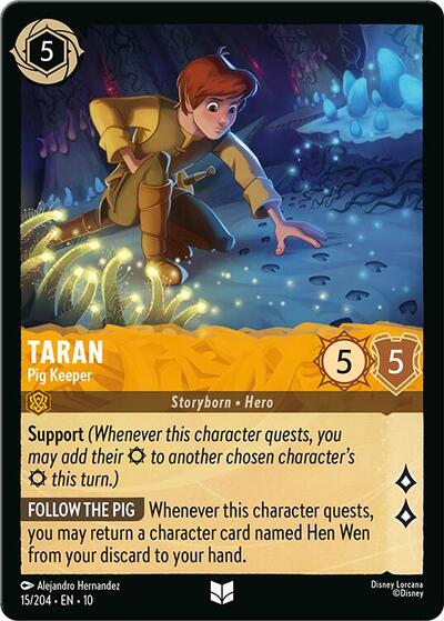 Taran - Pig Keeper (Whispers in the Well) Near Mint Cold Foil