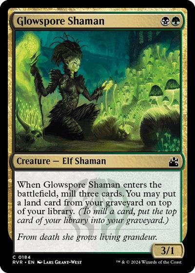 Glowspore Shaman (Ravnica Remastered) Near Mint Foil