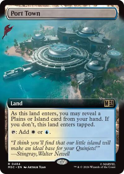 Port Town (Extended Art) (Commander: Marvel Super Heroes) Near Mint