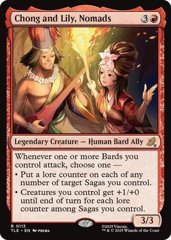 Chong and Lily, Nomads (Avatar: The Last Airbender: Eternal-Legal) Near Mint Foil