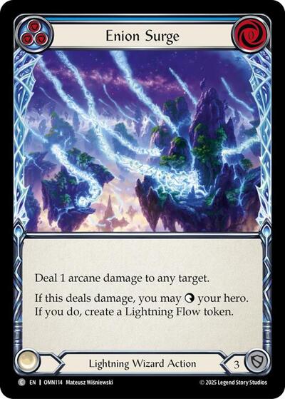 Enion Surge (Blue) (Omens of the Third Age) Near Mint Foil