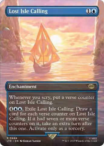 Lost Isle Calling (Borderless) (Universes Beyond: The Lord of the Rings: Tales of Middle-earth) Near Mint