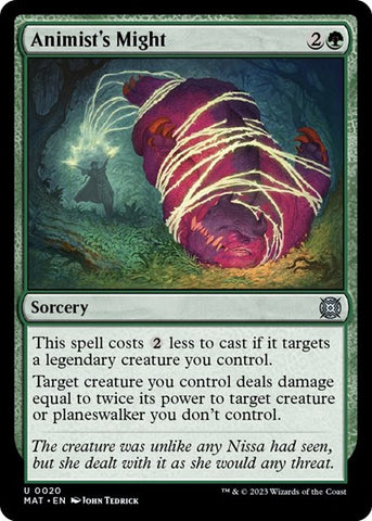 Animist's Might (March of the Machine: The Aftermath) Near Mint Foil