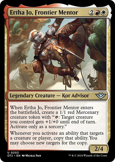 Ertha Jo, Frontier Mentor (Outlaws of Thunder Junction) Near Mint Foil