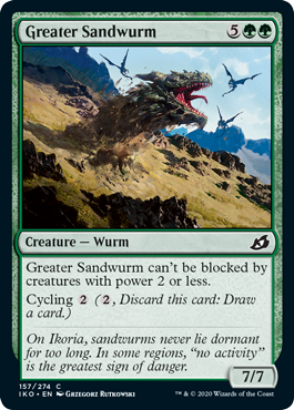 Greater Sandwurm (Ikoria: Lair of Behemoths) Near Mint Foil