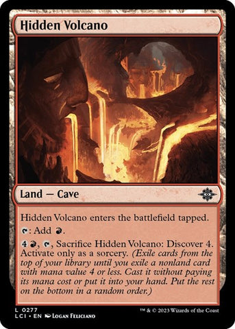 Hidden Volcano (The Lost Caverns of Ixalan) Near Mint Foil