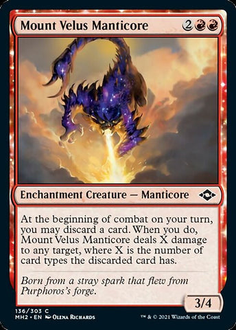 Mount Velus Manticore (Modern Horizons 2) Near Mint Foil