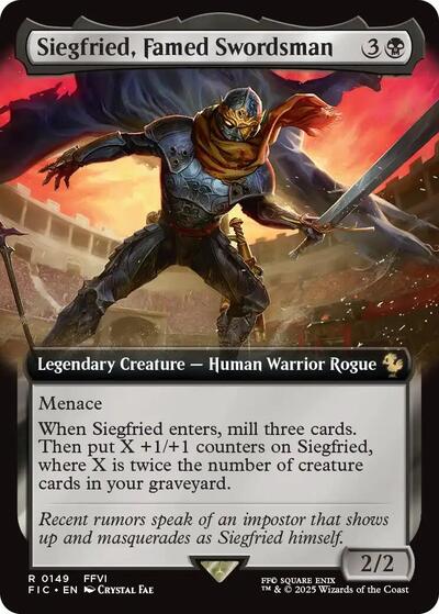 Siegfried, Famed Swordsman (Extended Art) (Commander: FINAL FANTASY) Near Mint