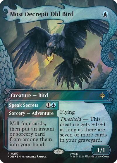 Most Decrepit Old Bird (Showcase) (Surge Foil) (The Hobbit) Near Mint Foil