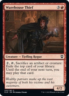 Warehouse Thief (Commander Legends: Battle for Baldur's Gate) Near Mint Foil