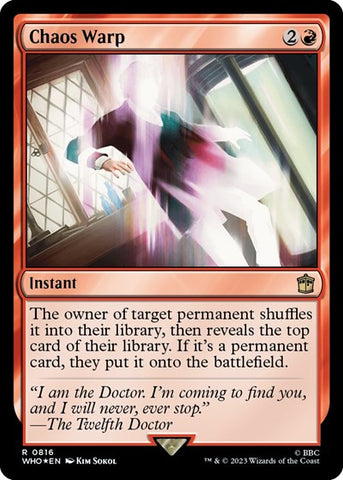 Chaos Warp (Surge Foil) (Universes Beyond: Doctor Who) Near Mint Foil